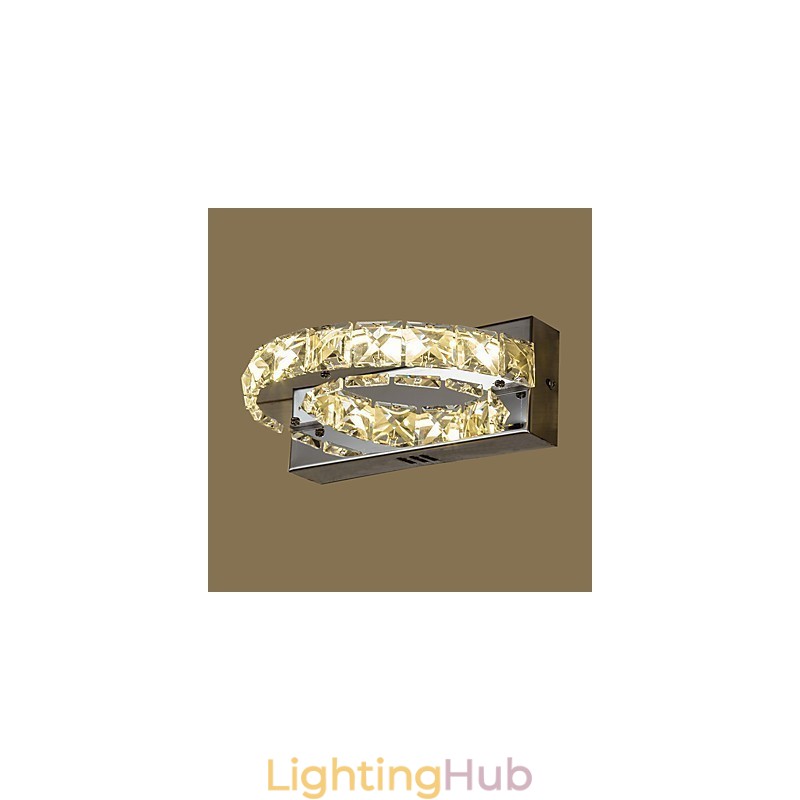 Integrated Modern Contemporary Painting Feature for Crystal Ambient Light Wall Sconces Wall Light