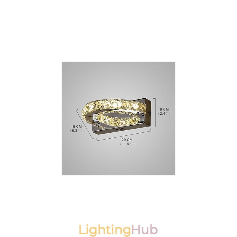 Integrated Modern Contemporary Painting Feature for Crystal Ambient Light Wall Sconces Wall Light