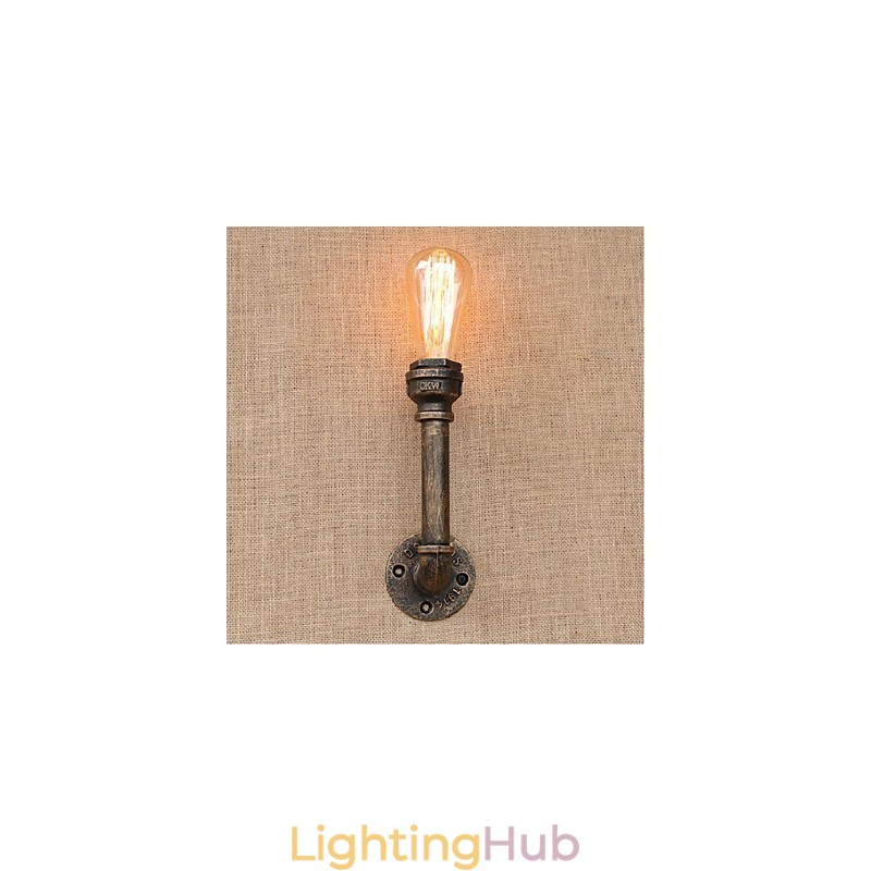 Nostalgia Simple Water Pipe Decorative Small Wall Lamp Wall Light