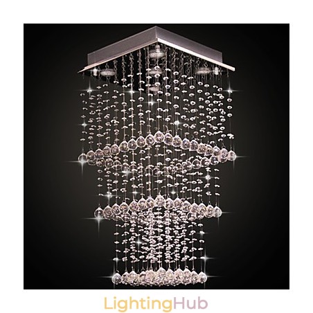 Modern Contemporary Crystal Electroplated Metal Flush Mount Modern Contemporary Crystal Electroplated Metal Flush Mount