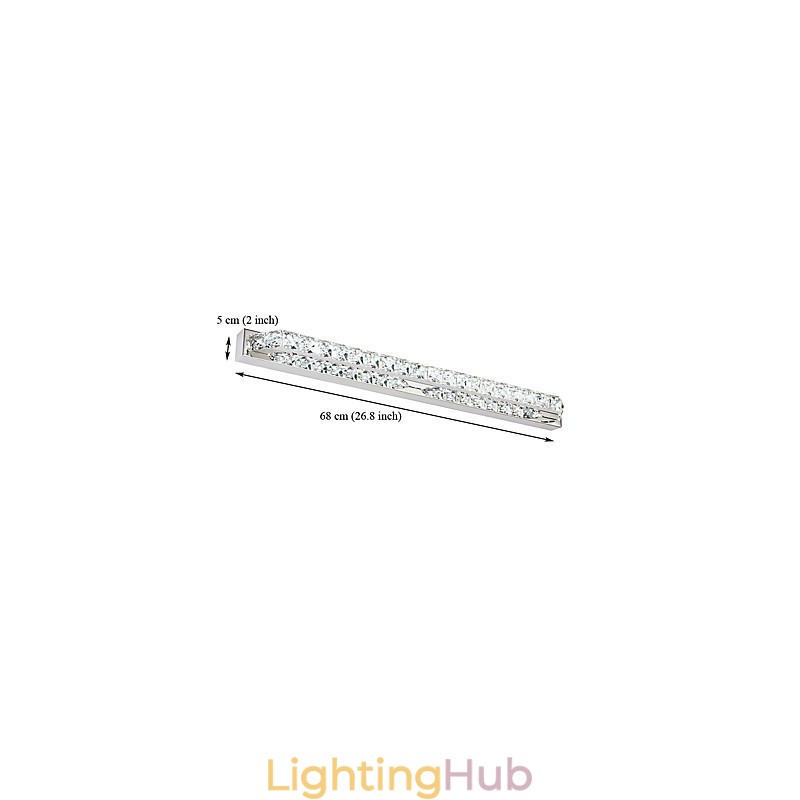 Long High Quality Mirror Lamp Bathroom Lights Metal and Crystal Wall Light