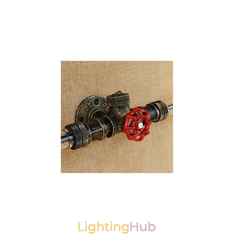 Retro American Village Creative Industry Wind Designer Water Bottle Wall Lamp Wall Light Amber