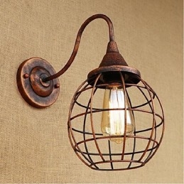 Simple And Retro Creative Personality Rust Color American wall lamp Wall Sconces Wall Light