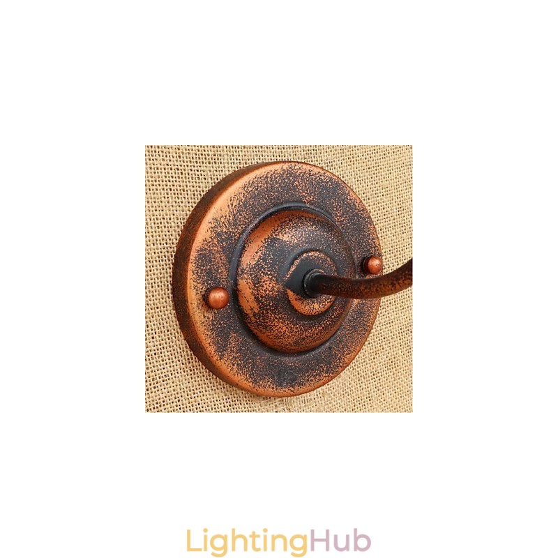Simple And Retro Creative Personality Rust Color American wall lamp Wall Sconces Wall Light