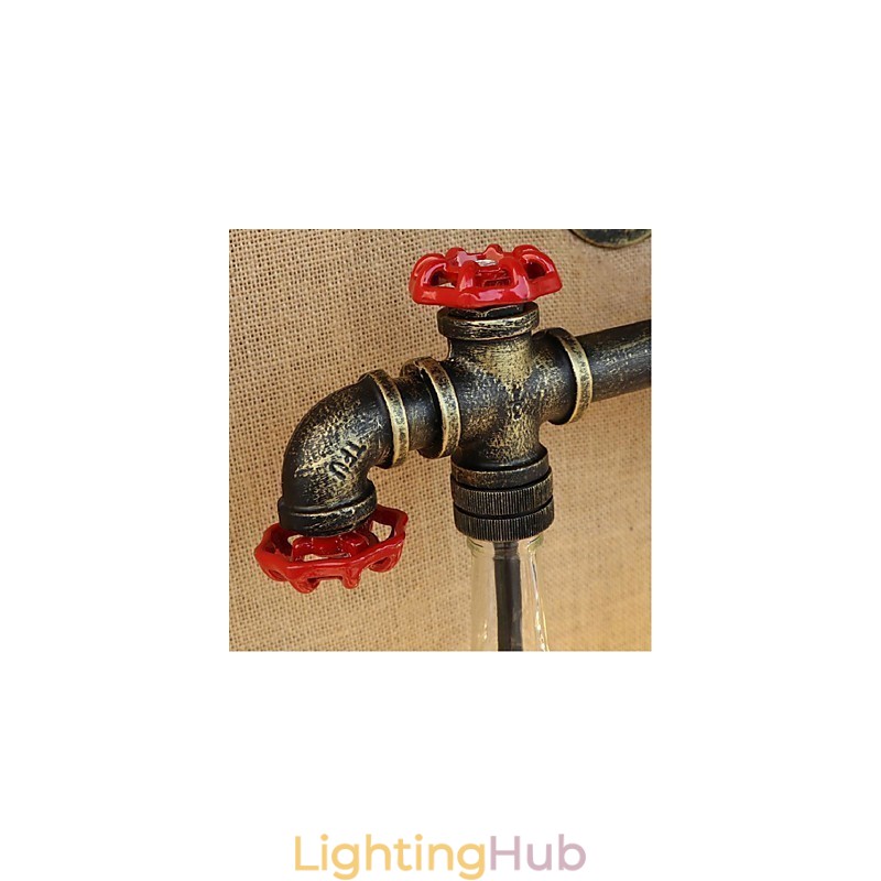 Retro Industrial Wind Switch Water Bottle Wall Lamp Wall Light Amber
