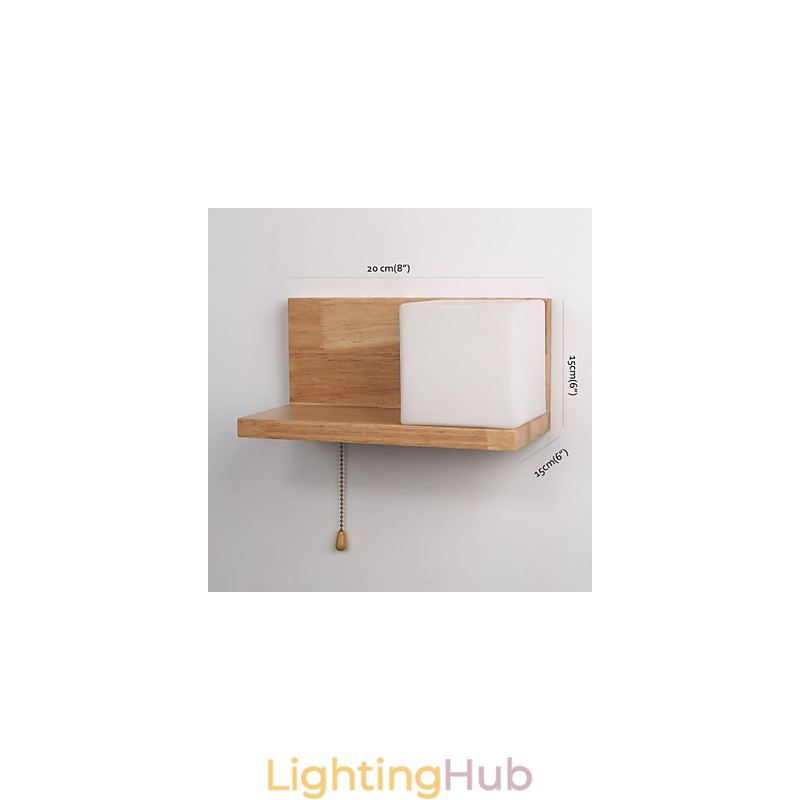 Wood Wall Sconces Max Country Style With Switch