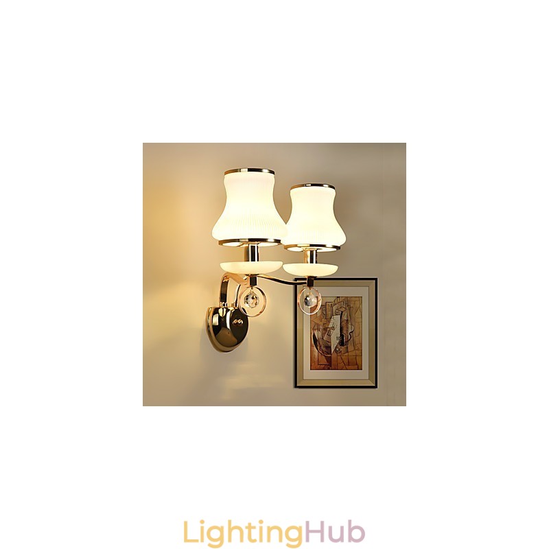 Modern Contemporary Electroplated Feature for Crystal Ambient Light Wall Sconces Wall Light
