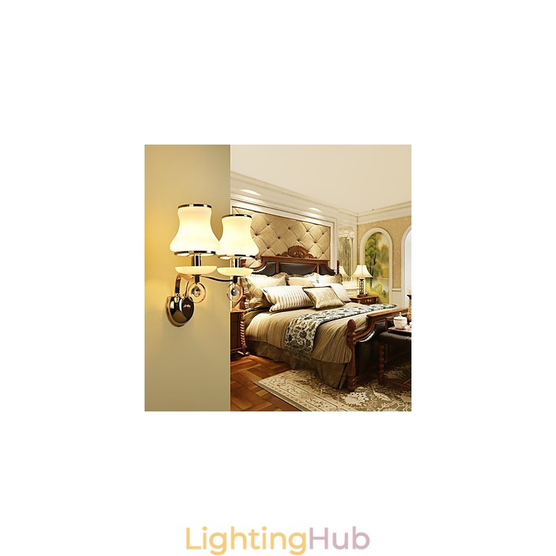 Modern Contemporary Electroplated Feature for Crystal Ambient Light Wall Sconces Wall Light