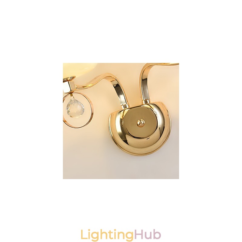 Modern Contemporary Electroplated Feature for Crystal Ambient Light Wall Sconces Wall Light
