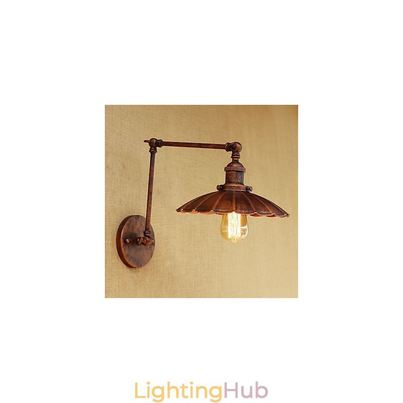 Rustic Lodge Country Retro Painting Feature for Mini Style Swing Arm Ambient Light Swing