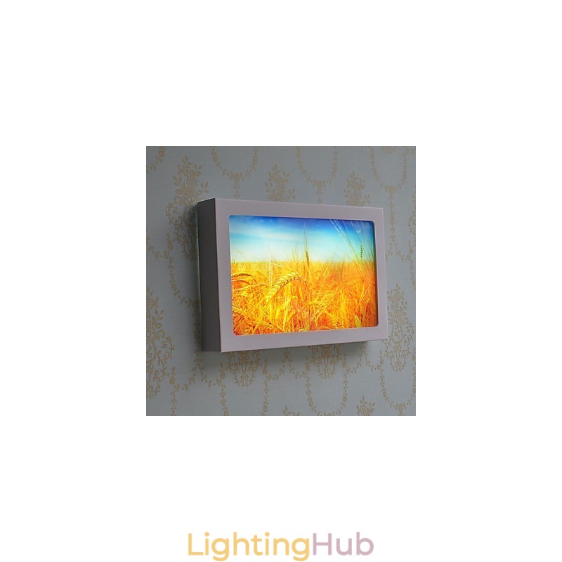 Integrated Modern Contemporary Modern Comtemporary Painting Feature for Ambient Light Wall Sconces