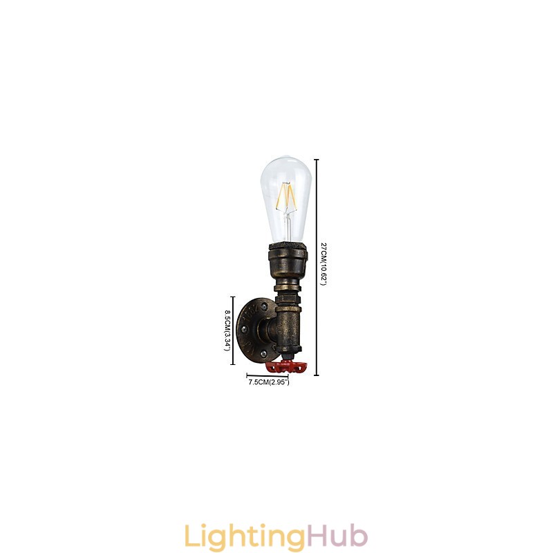 Rustic Lodge Traditional Classic Antique Brass Feature for Ambient Light Wall Sconces Wall Light