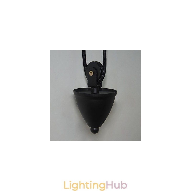 American country style wall lamp retro creative Wooden pulley wall lamp