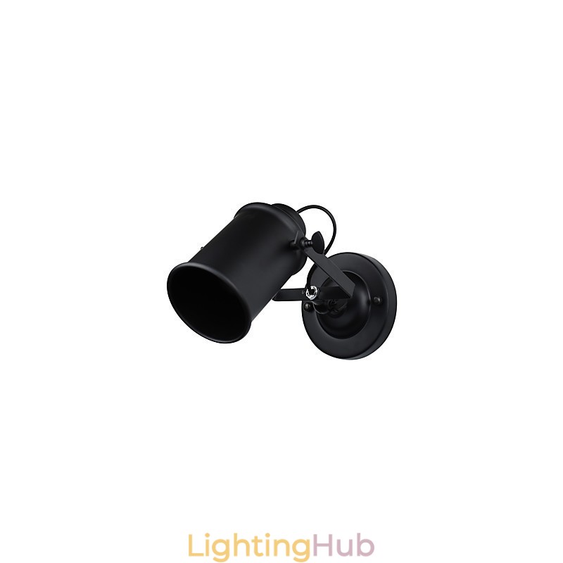 Painted Steel Wall Lamp Dumb Black American Coffee Decoration Retro Wall Light Lightsaber Lamp On Wall