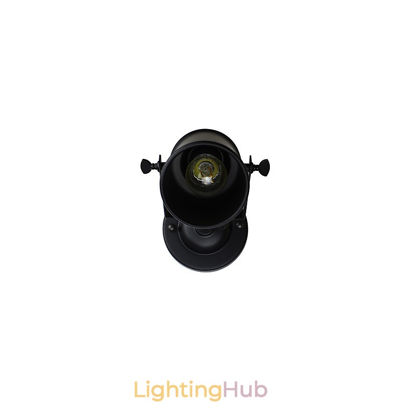 Painted Steel Wall Lamp Dumb Black American Coffee Decoration Retro Wall Light Lightsaber Lamp On Wall