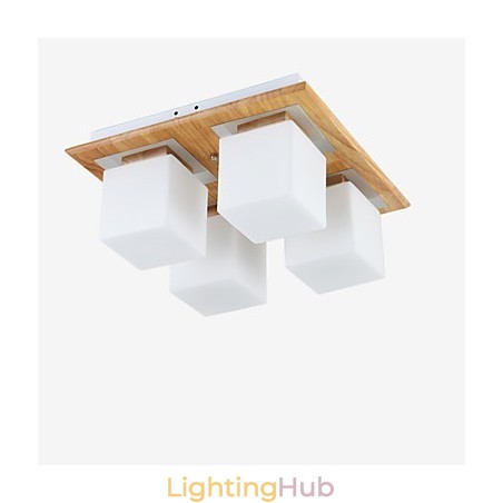 Flush Mount Mini Style Modern Contemporary Wood Bamboo Flush Mount Mini Style Modern Contemporary Wood Bamboo