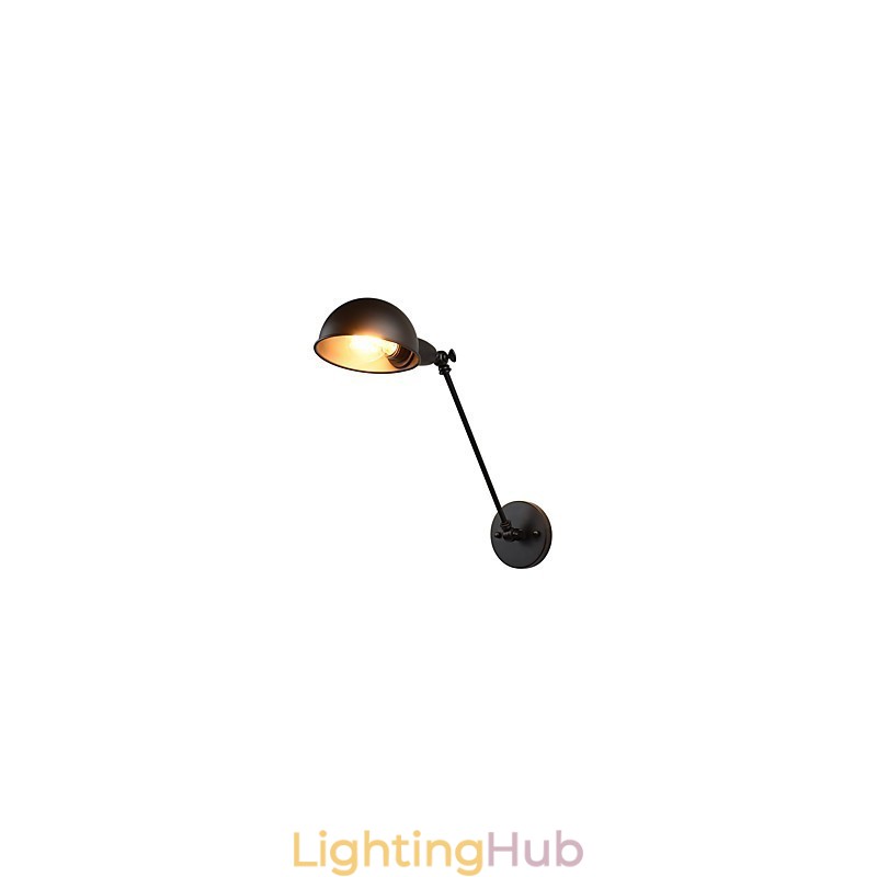 Painted Steel Wall Lamp Dumb Black American Coffee Decoration Retro Wall Light Lightsaber Lamp On Wall