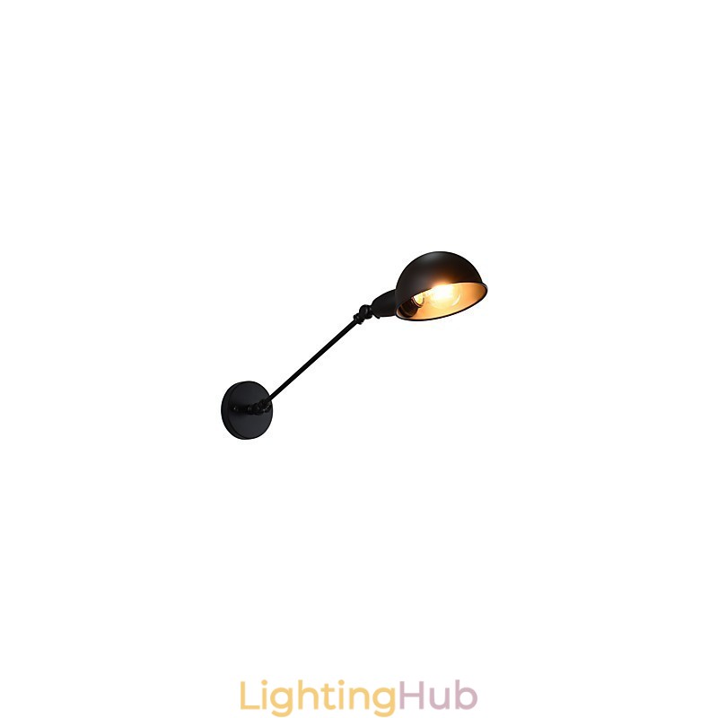 Painted Steel Wall Lamp Dumb Black American Coffee Decoration Retro Wall Light Lightsaber Lamp On Wall