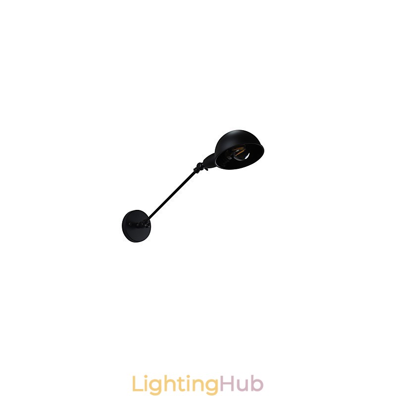 Painted Steel Wall Lamp Dumb Black American Coffee Decoration Retro Wall Light Lightsaber Lamp On Wall
