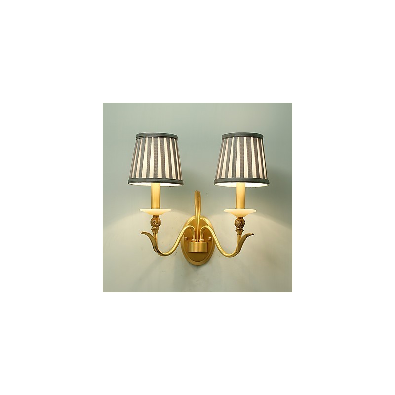 Simple Country Traditional Classic Brass Feature for Mini Style Uplight Wall Sconces Wall Light