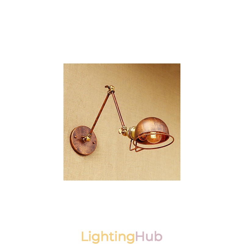 Vintage Country Painting Feature for Mini Style Swing Arm Eye Protection Ambient Light Swing Arm LightsWall