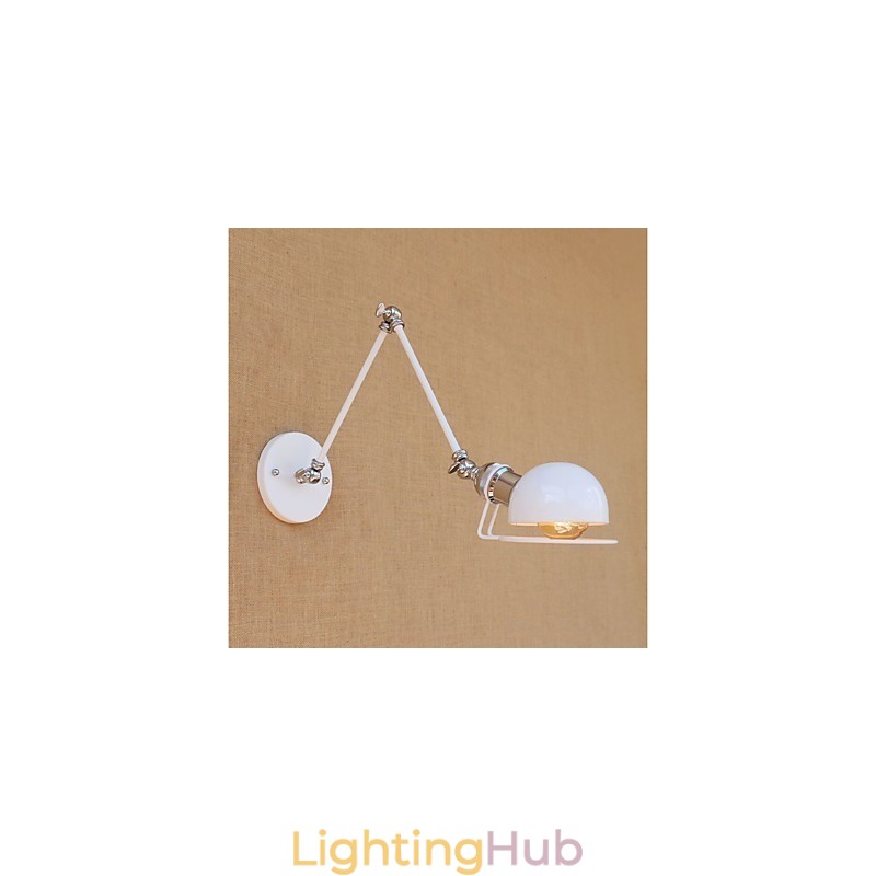 Vintage Country Painting Feature for Mini Style Swing Arm Eye Protection Ambient Light Swing Arm LightsWall
