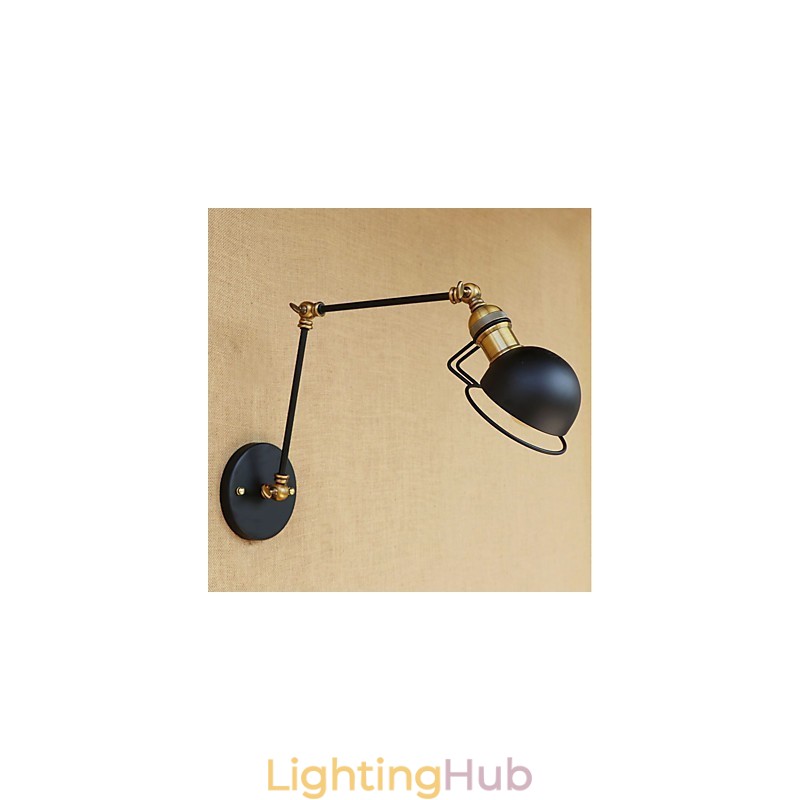 Vintage Country Painting Feature for Mini Style Swing Arm Eye Protection Ambient Light Swing Arm LightsWall