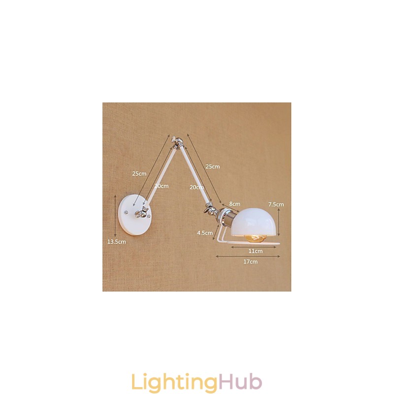 Vintage Country Painting Feature for Mini Style Swing Arm Eye Protection Ambient Light Swing Arm LightsWall