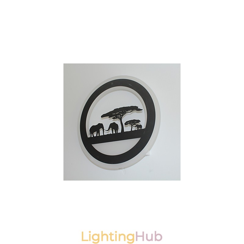 Acrylic Round Bedroom Bedside Wall Lamp Originality Modern Corridor Lamp Entrance Lamp