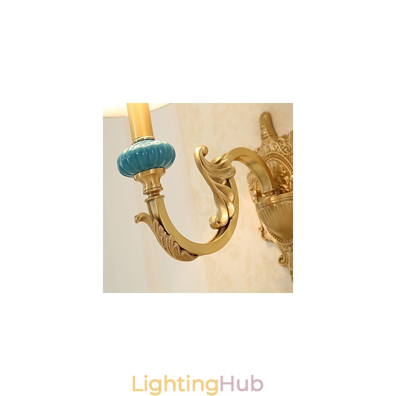 Simple Country Traditional Classic Brass Feature for Mini Style Uplight Wall Sconces Wall Light