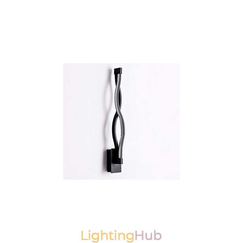 Modern Simple l Creative Bedroom Corridor Living Room TV Background Aluminum Wave Wall Lamp Mirror Headlights