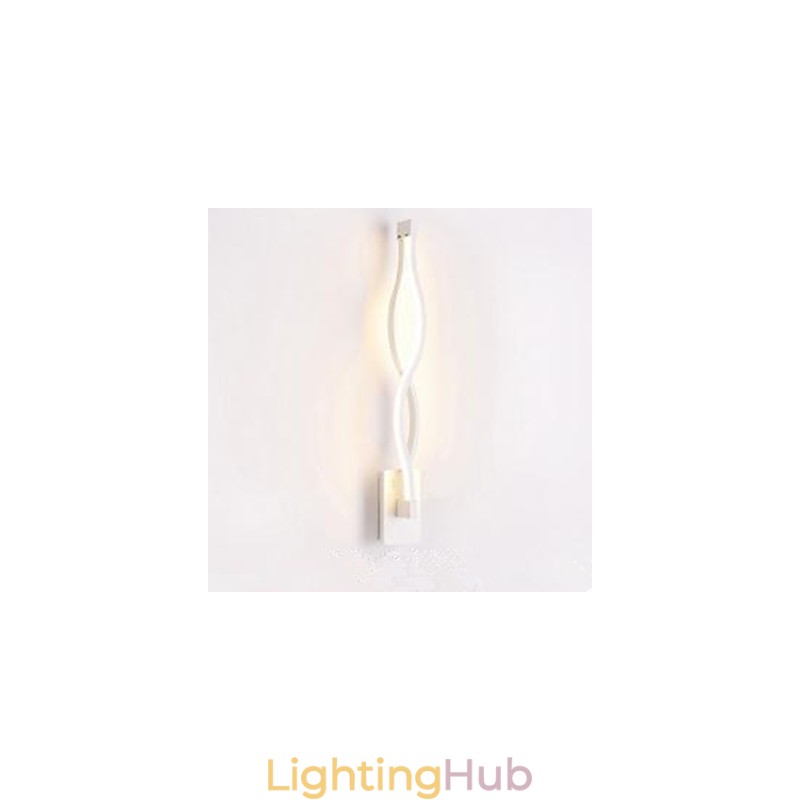 Modern Simple l Creative Bedroom Corridor Living Room TV Background Aluminum Wave Wall Lamp Mirror Headlights
