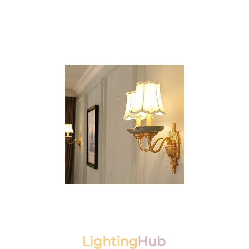 Simple Country Traditional Classic Brass Feature for Mini Style Uplight Wall Sconces Wall Light Pu