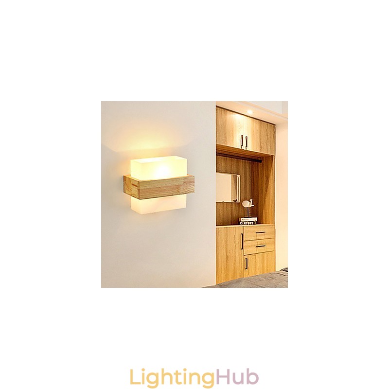Novelty Country Feature for Mini Style Eye Protection Ambient Light Sconces Bedside Night Light Creative Balcony Wall Lamp