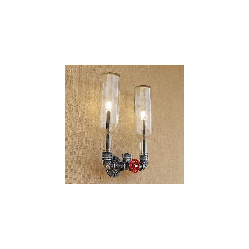 Retro Industrial Wind Switch Water Bottle Wall Lamp Wall Light
