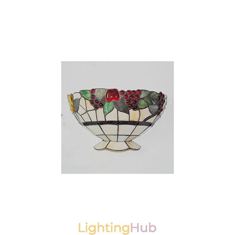 Retro Country Wall Lights Glass Shade Living Room Bedroom Restaurant Cafe Bar Wall Sconces