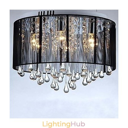 Luxury Black Drop Ceiling Crystal Chandelier Luxury Black Drop Ceiling Crystal Chandelier