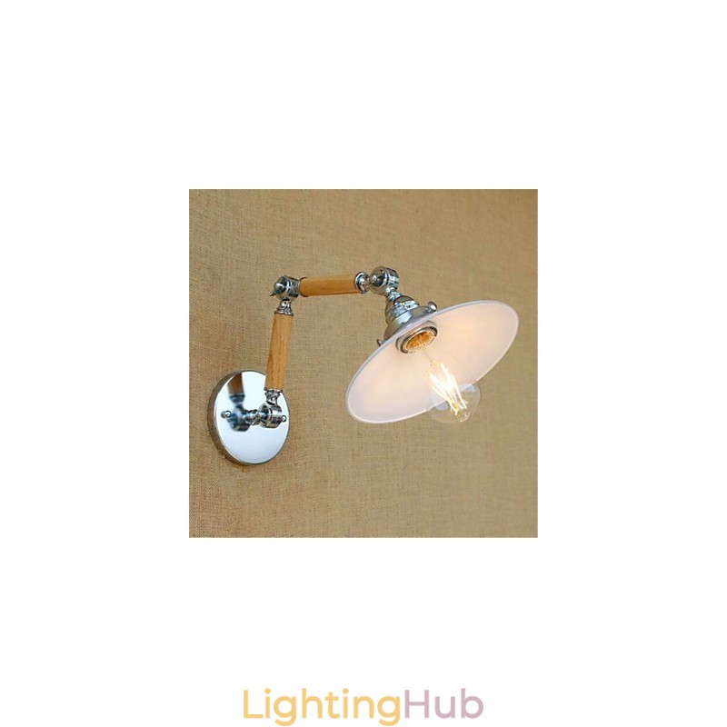 Modern Contemporary Chrome Feature for Swing Arm Ambient Light Swing Arm Lights Wall Light