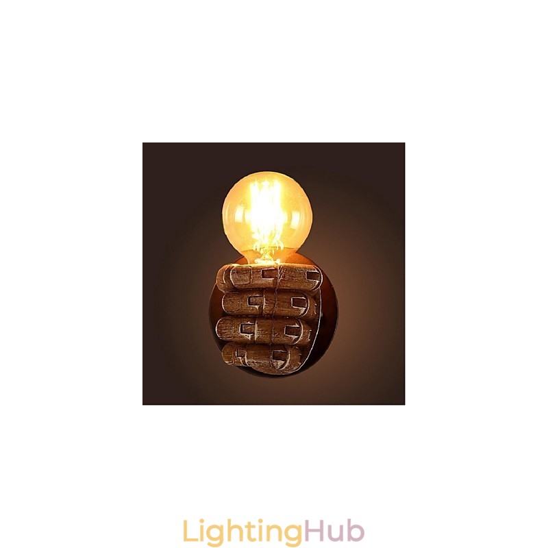 Rustic Lodge Painting Feature for Ambient Light Wall Sconces Wall Light