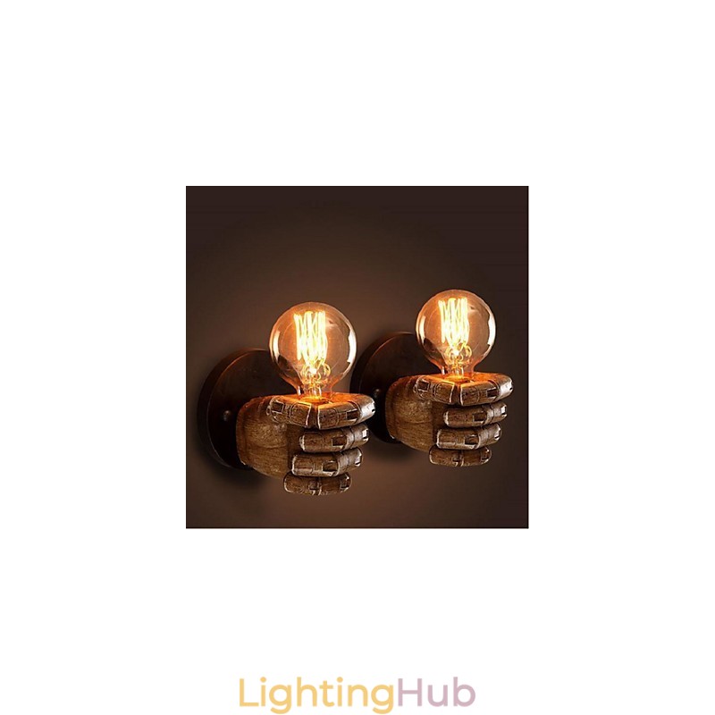 Rustic Lodge Painting Feature for Ambient Light Wall Sconces Wall Light