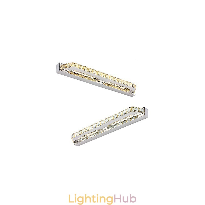 Long High Quality Mirror Lamp Bathroom Lights Metal and Crystal Wall Light