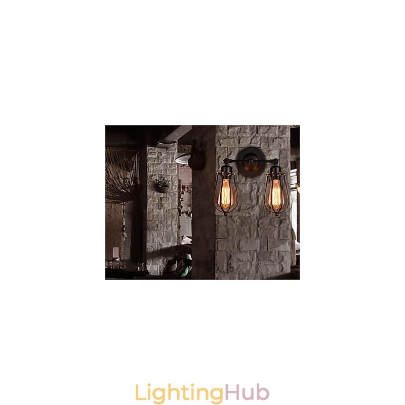 Retro Grapefruit American Village Iron Antique Restaurant Corridor Aisle Wall Lamp Wall Light