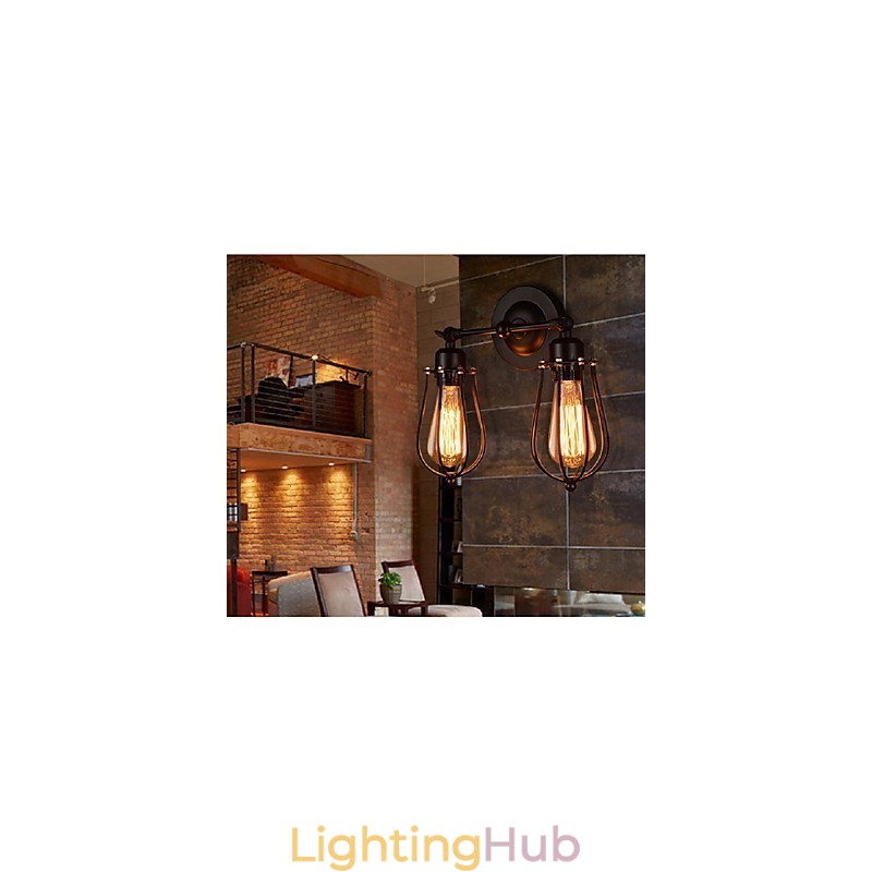 Retro Grapefruit American Village Iron Antique Restaurant Corridor Aisle Wall Lamp Wall Light