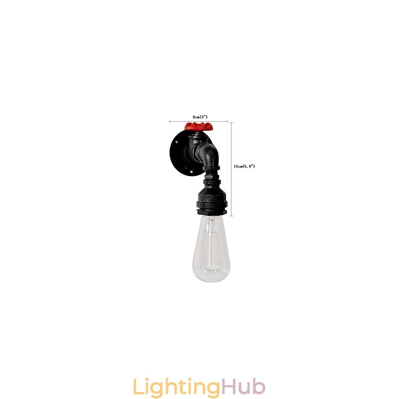 Water Pipe Wall Lights Retro Industrial Style Creative Country Metal Restaurant Cafe Bars Bar Table Wall Sconces