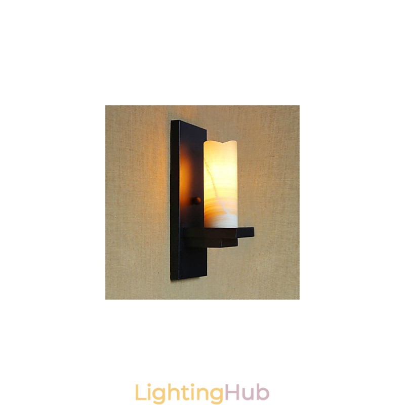 Country Retro Painting Feature for Eye Protection Ambient Light Wall Sconces Wall Light