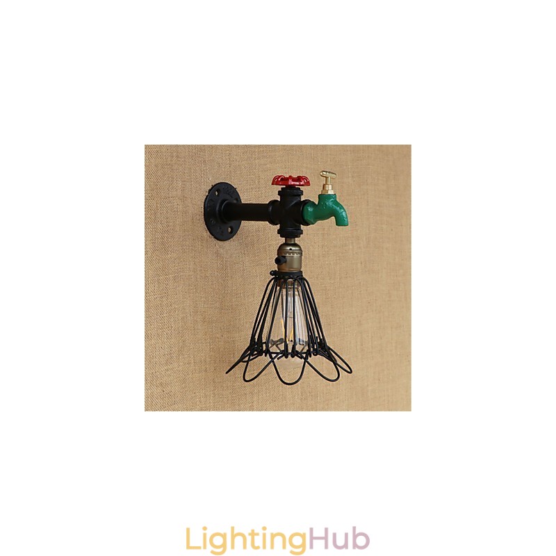 Country Retro Painting Feature for Mini Style Ambient Light Wall Sconces Wall Light