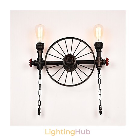 Vintage Industrial Pipe Wall Lights Creative Lights Restaurant Cafe Bar Decoration lighting With 2 Light Painted Finish Vintage Industrial Pipe Wall Lights Creative Lights Restaurant Cafe Bar Decoration lighting With 2 Light Painted Finish