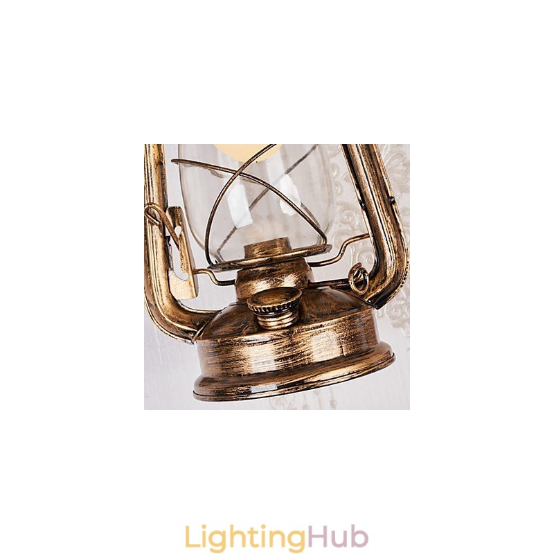 Rustic Lodge Painting Feature for Mini Style Uplight Wall Sconces Wall Light