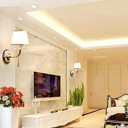 Modern Contemporary Electroplated Feature for Crystal Ambient Light Wall Sconces Wall Light