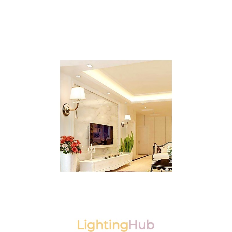 Modern Contemporary Electroplated Feature for Crystal Ambient Light Wall Sconces Wall Light